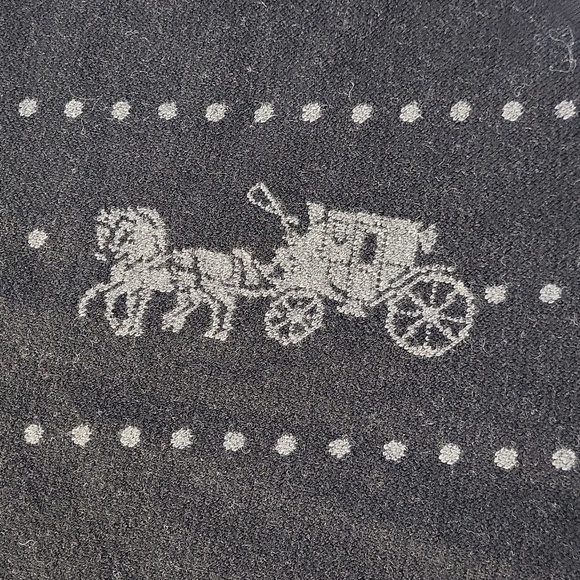 Coach Horse and Carriage 100% Wool Scarf - Picture 7 of 12